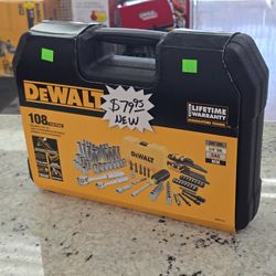 Dewalt 108 PC Mechanics Tool Set NEW SEALED Metric / Standard 