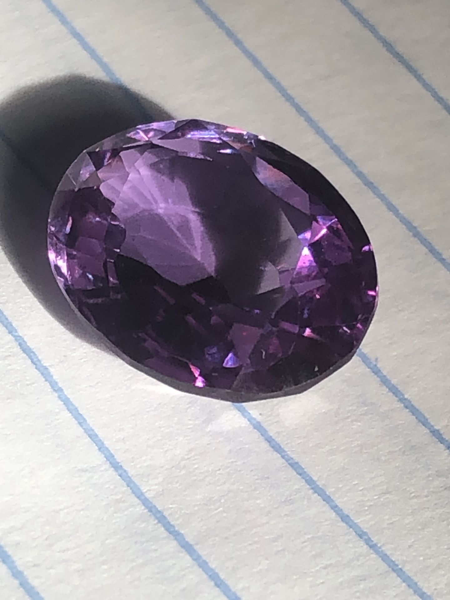 Large Color Changing Sapphire Purple Blue And Pink Large Oval Cut