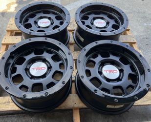 16" TOYOTA FJ TRAIL TEAM TACOMA TRD OEM BEADLOCK BEAD LOCK WHEELS RIMS