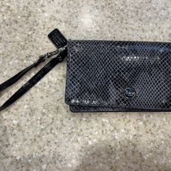 Coach Snake Print Wallet