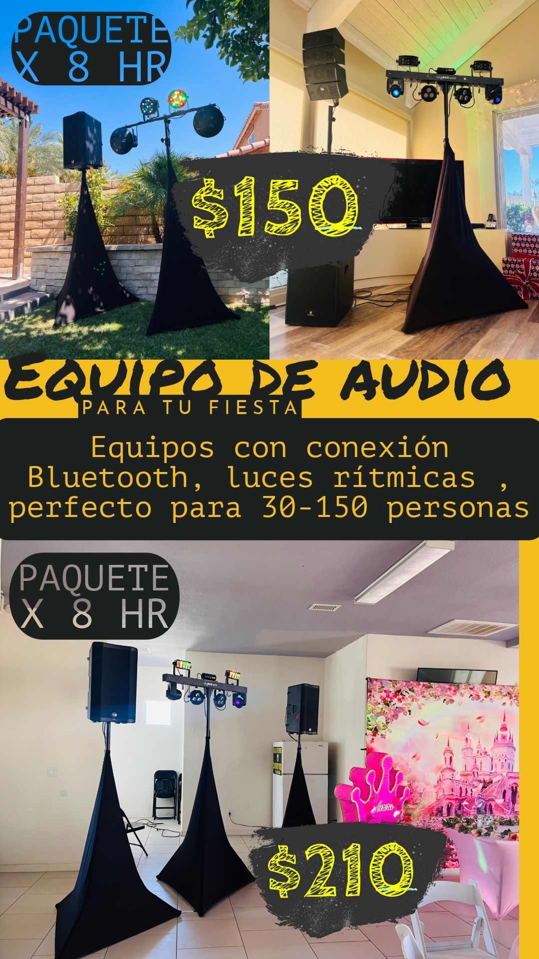 Equipo De Audio Para Tu Fiesta Y Dj 🥳