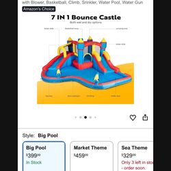 Bounce House Water Slide 