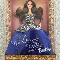 Portrait In Blue Barbie Doll 1997 Mattel 19355 Walmart Edition 
