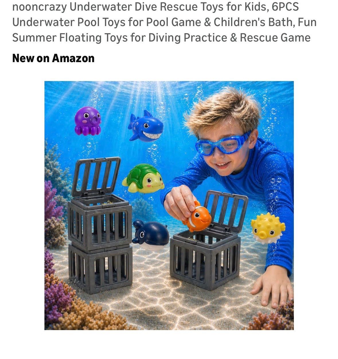 Underwater dive rescue toy
