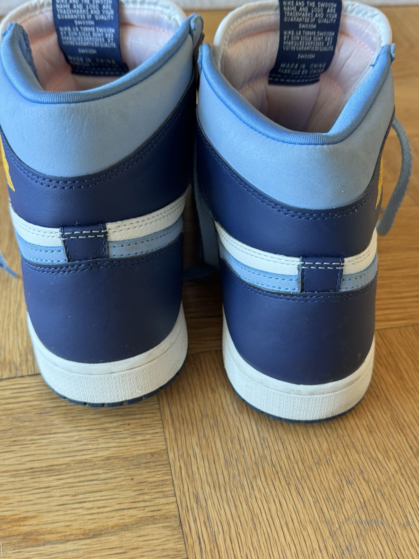 Air Jordan 1 Retro High OG White Gold Shoes (FD2596-400, University Blue/Sail/Midnight Navy/ size 11.5