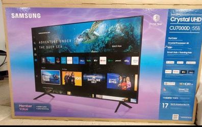 55 Samsung smart 4K HGTV $55 to Financing for delivery six month warranty