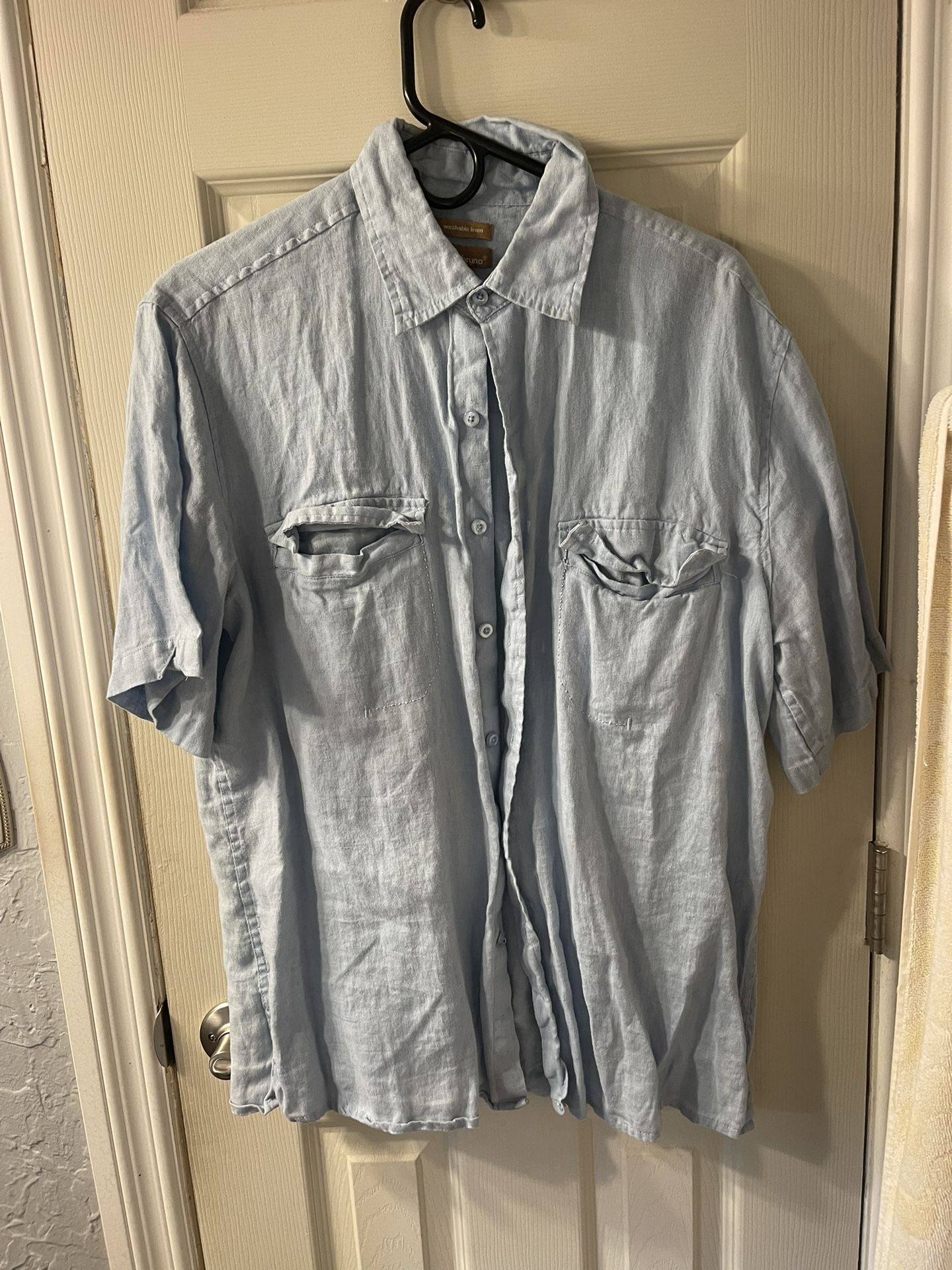 XL Blue Button Up Shirt