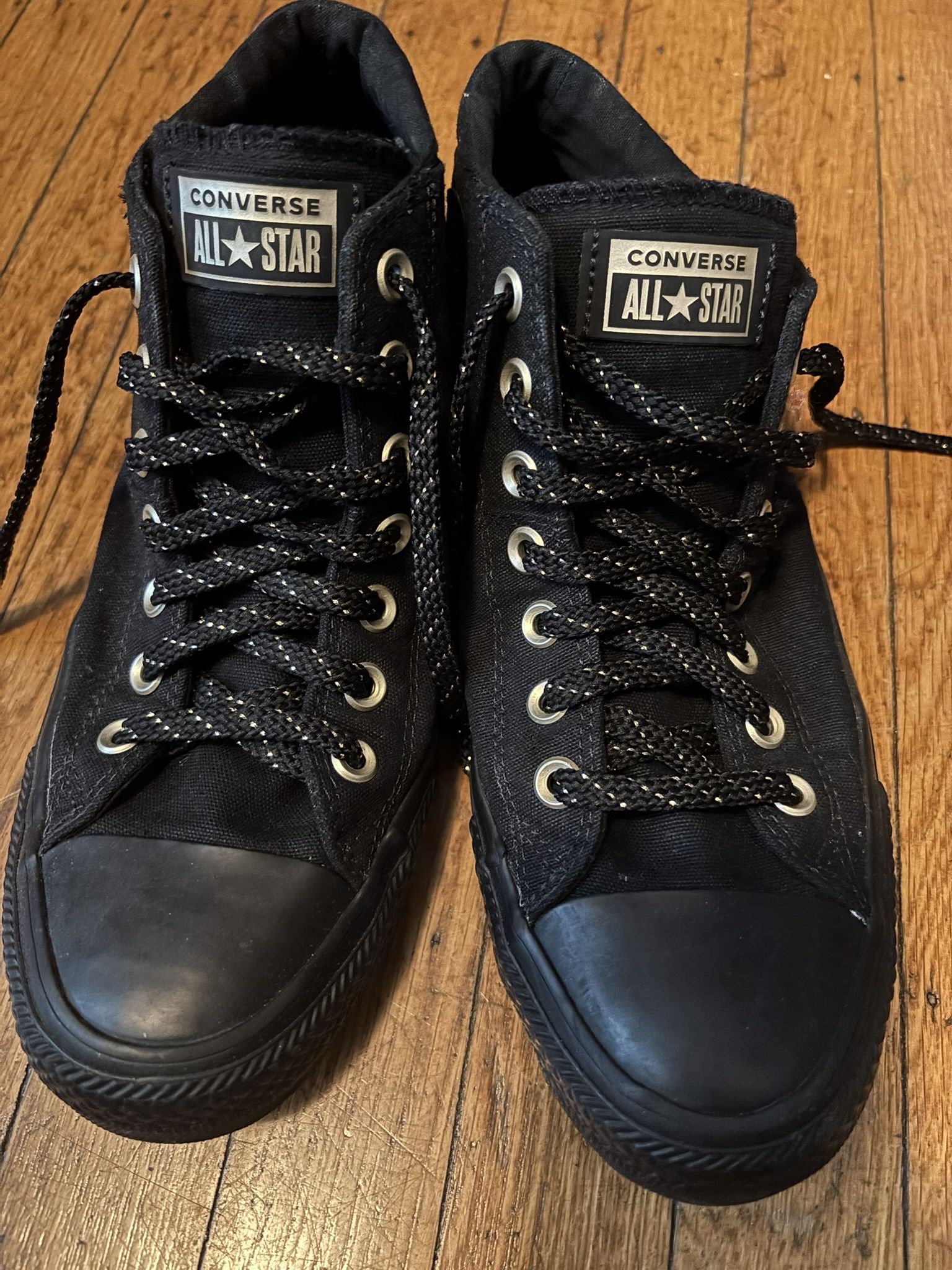 Converse Black With Gold Accents