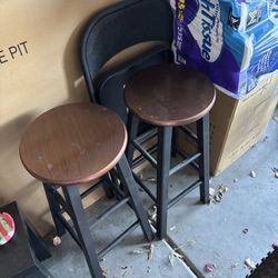 2 Wooden Stools