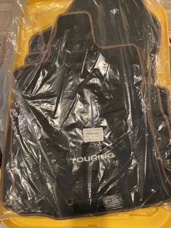 NEW Subaru Outback Touring 4 Floormats Black w Brown Trim OEM 2020-23 J505SAN020