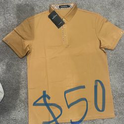 Brown Tshirt Burberry Clon 