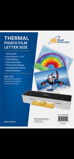 3mil Thermal Laminating Sheets 100 Pack