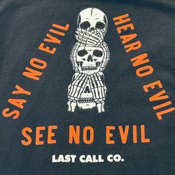 Last Call Co. Boys’ Say No Evil Hear No Evil See No Evil T-Shirt