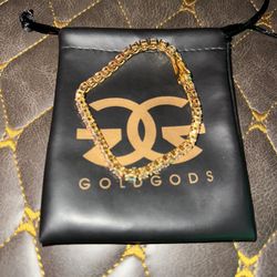 Gold Gods Diamond Tennis Bracelet 