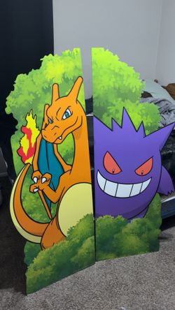 Gengar and Charizard Pokémon cut out set