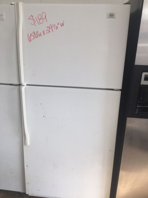 Roper (Whirlpool) Refrigerator 65 1/2”H x 29 1/2”W. 30Day Guarantee