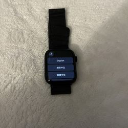 Apple Watch Series 8, GPS + Cellular, 45mm Black With Bands & Covers.