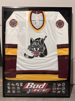 Chicago Wolves Framed Jersey 