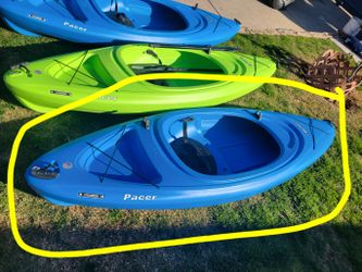 2 Sold (Only 1 Left) 1 Lifetime Blue Pacer Kayak Left