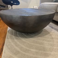 Drum Modern Coffee Table Grey 