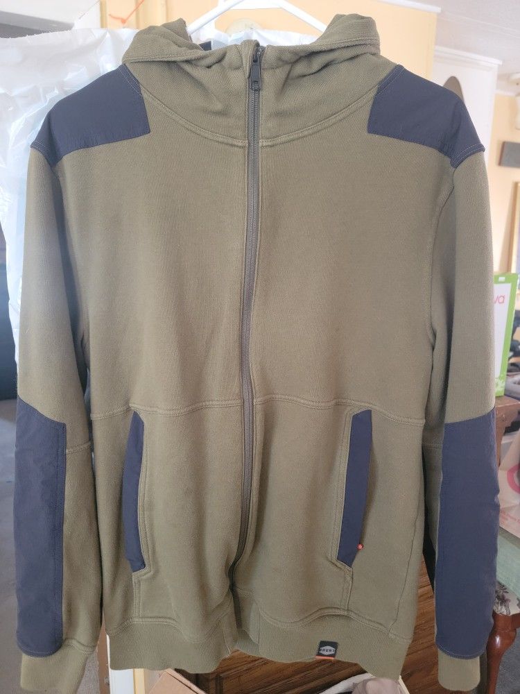 Brunt Works Full Zip Hoodie Mens Medium