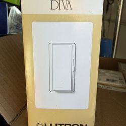 Diva 3-Speed Rocker Fan Control and Light Switch, Single-Pole, 1.5A Fan/1A LED, White (DVFSQ-LFH-WH)