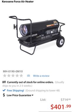 Mitm 135,000 BTU brand new
