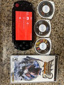 PSP with games
