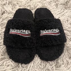 Balenciaga Black Slides