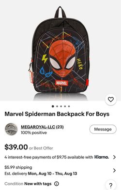 Spider-Man backpack