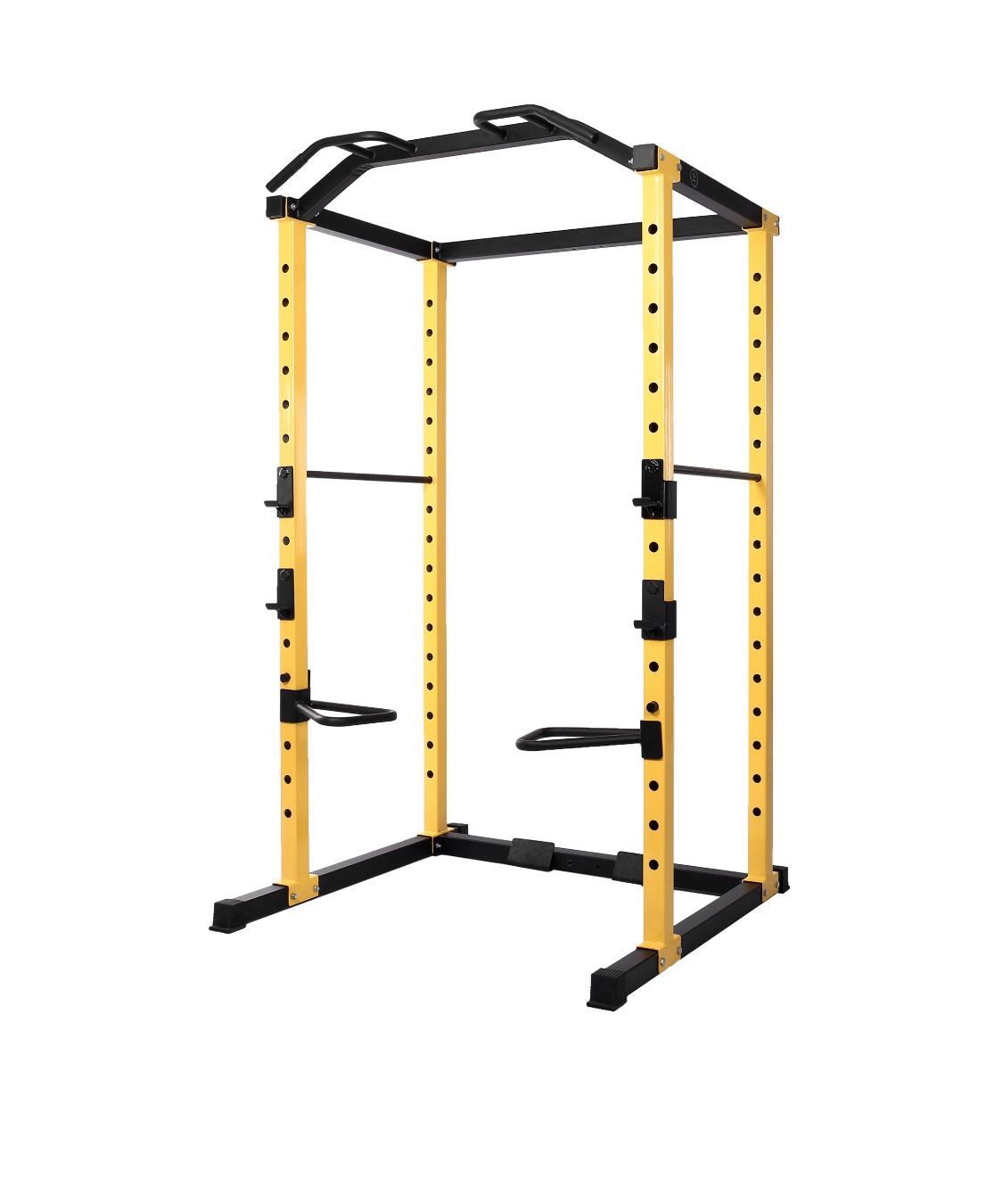 1000-Pound Capacity Multi-Function Adjustable Power Cage with, Dip Bars, J-Hooks and Other Optional Attachments