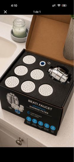 Beati Faucet Universal Shower Filter with 6 Cartridges
