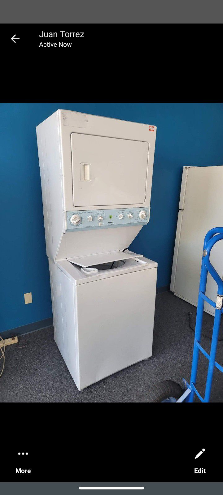 Stackable Washer And Gas Dryer 