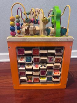 Wooden Activity Cube