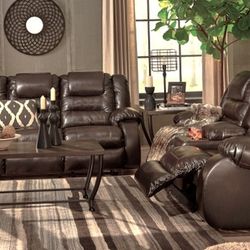 Reclining Sofa and Loeseat