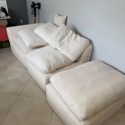 Beige Cloud Couch 