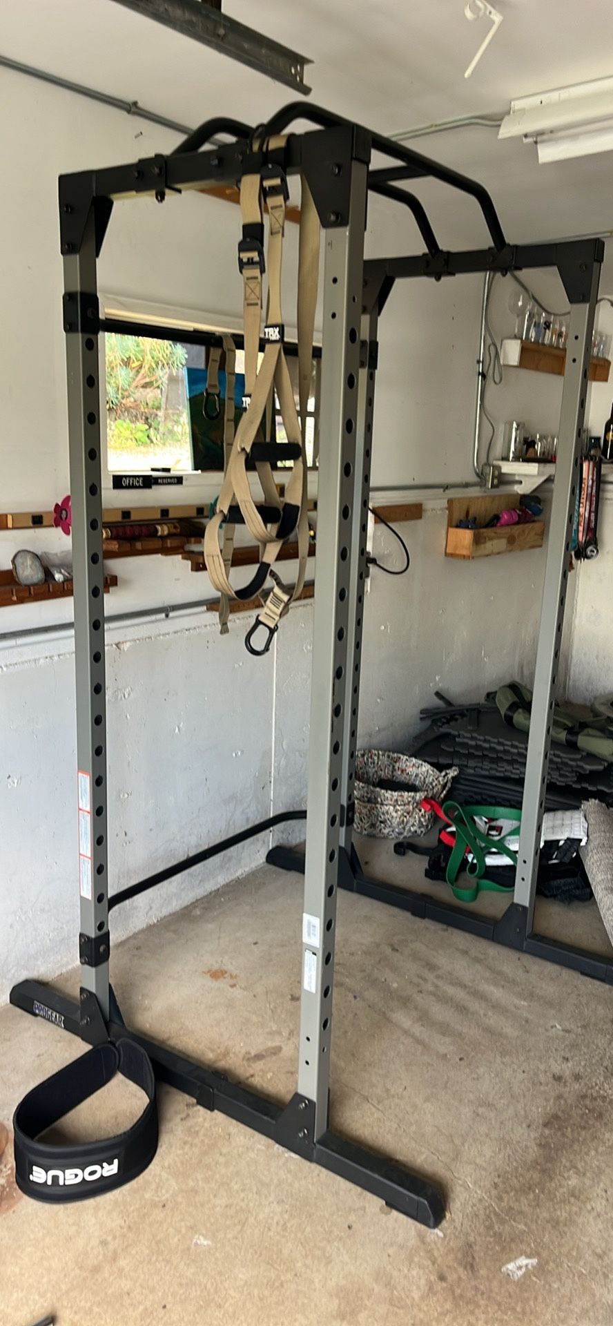 PRO GEAR Weight Rack Squat Cage With Weight Rubber And Bar
