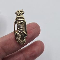 Vintage Gold Tone Golf Clubs Golf Bag Brooch Pin