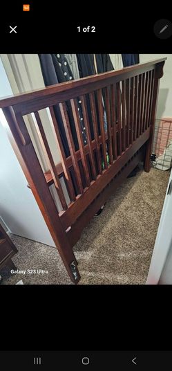 Queen headboard and footboard Cherrywood