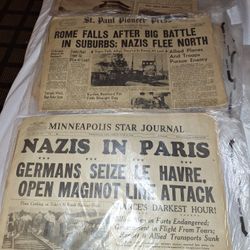 Lot Of Original Newspapers 1930s 40s