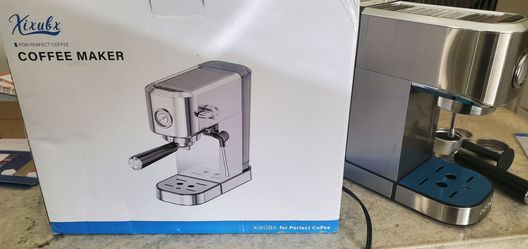 Xixubx Stainless Steel Espresso Machine with Milk Frother
