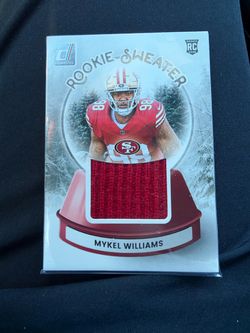 Mykel Williams Donruss Rookie Sweater Relic Card