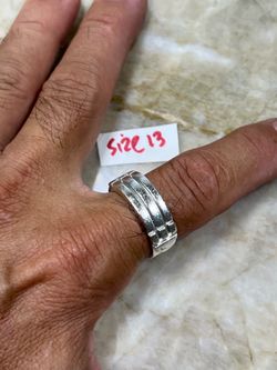 925 Sterling Silver Ring For Wedding Size 13