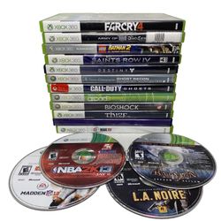 Xbox 360 Video Games Lot of 16 Microsoft (Call of Duty, Saints Row, NBA2k, Etc.) 