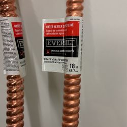 Water Heater Supply Line 3/4 New
