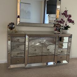 Z Gallerie Buffet And Mirror
