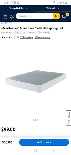 New in box 7.5inch full size smart box spring