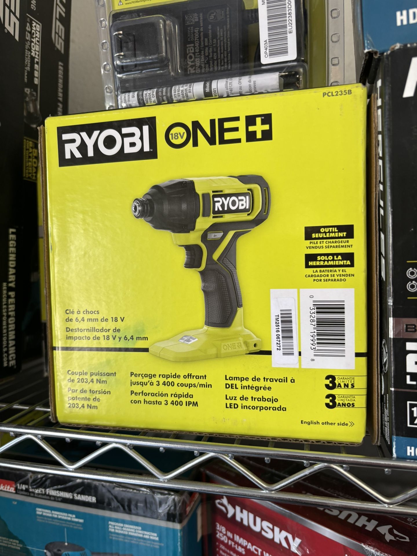 ⚡ Ryobi ONE+ 18V Impact Driver – NEW 🔋 Tool Only (PCL235B)