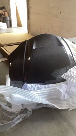115133 2004 2008 mazda 3 4dr carbon creations m speed hood 1 piece blemished