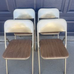 4 Foldable Chairs.